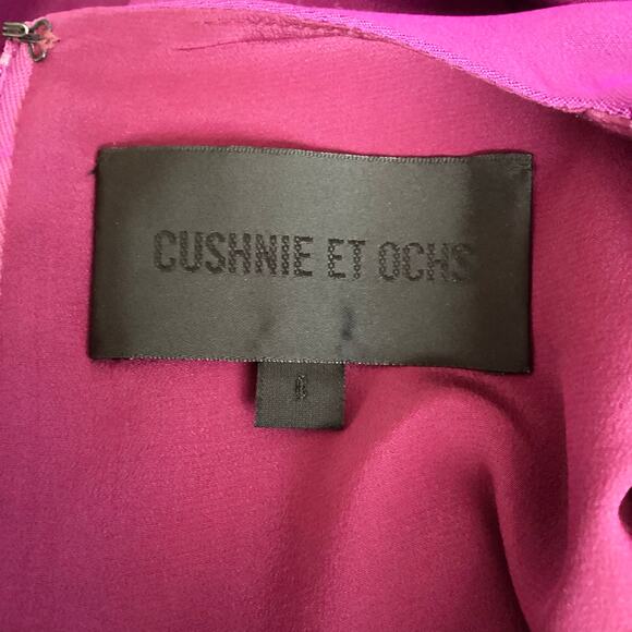 Cushine Et Ochs Royal Purple Silk Cut Out Bodice Mini Cocktail Dress 6 - Picture 8 of 10